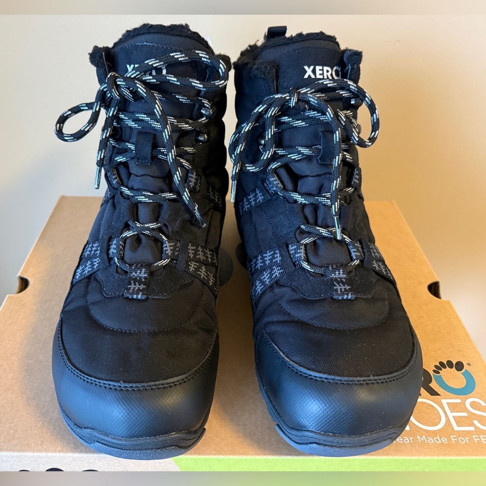 Xero Shoes Alpine Men's Waterproof Winter Boot Size 10 Black NIB
